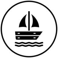 Sailing Boat Icon Style vector