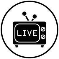 Live Broadcast Icon Style vector