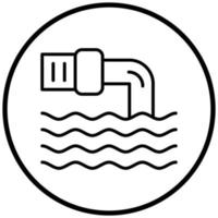 Waste Water Icon Style vector