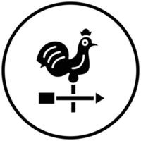 Weathercock Icon Style vector