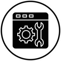 Web Maintenance Icon Style vector