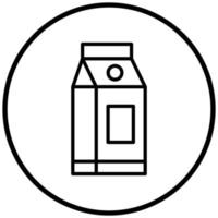 estilo de icono de leche vector