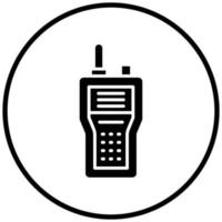 estilo de icono de walkie talkie vector