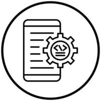 App Development Icon Style vector