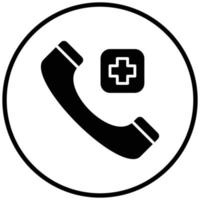 Emergency Call Icon Style vector