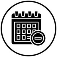 Remove Event Icon Style vector