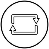 Rectangular Arrow Icon Style vector