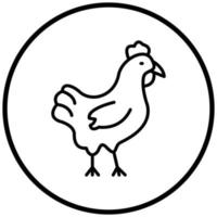 Chicken Icon Style vector