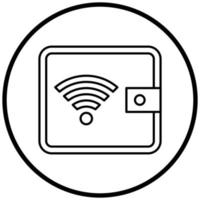 Digital Wallet Icon Style vector