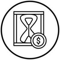 Time is Money Icon Style vector