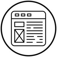 Web Layout Icon Style vector