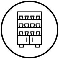 Cupboard Icon Style vector