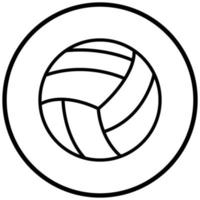 estilo de icono de voleibol vector