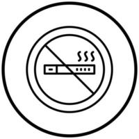 No Smoking Icon Style vector