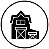 Barn Icon Style vector