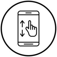 Scrolling Icon Style vector