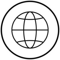 Globe Icon Style vector