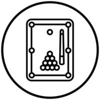 Billiards Icon Style vector