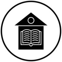 Home Schooling Icon Style vector