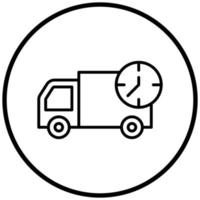 Delivery Time Icon Style vector