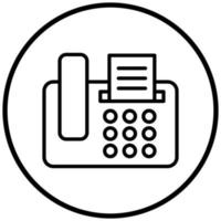 Fax Machine Icon Style vector