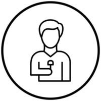 Male Journalist Icon Style vector