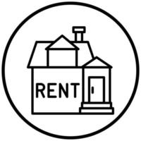 House Rent Icon Style vector