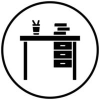 Desk Icon Style vector