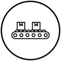 Conveyor Belt Icon Style vector