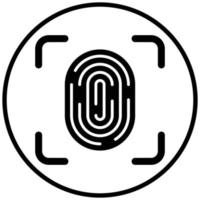 Fingerprint Icon Style vector