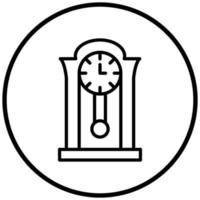 estilo de icono de reloj vector