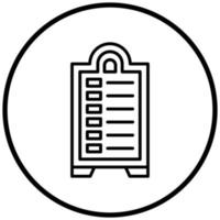 Menu Board Icon Style vector