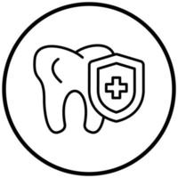 Tooth Protection Icon Style vector