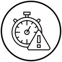 Time Alert Icon Style vector