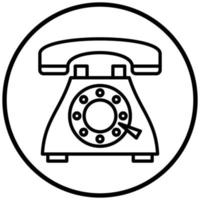 Landline Icon Style vector