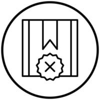 Rejected Project Icon Style vector