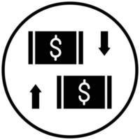 Money Exchange Icon Style vector
