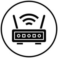 Wireless Router Icon Style vector