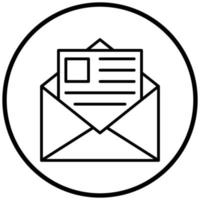 Newsletter Icon Style vector