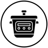 Cooker Icon Style vector