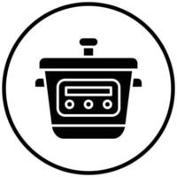 Cooker Icon Style vector