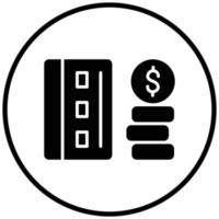 estilo de icono de finanzas vector