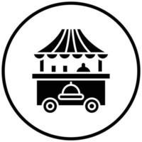 Food Cart Icon Style vector