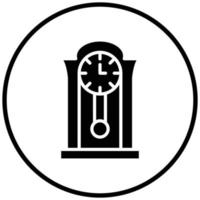 estilo de icono de reloj vector