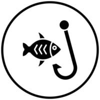 Fish Hook Icon Style vector