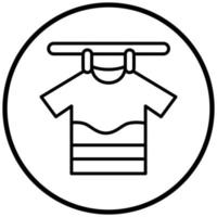 Drying Clothes Icon Style vector