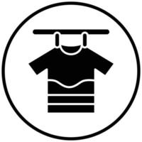 Drying Clothes Icon Style vector