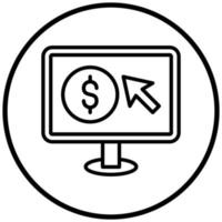 Pay Per Click Icon Style vector