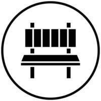 Bench Icon Style vector