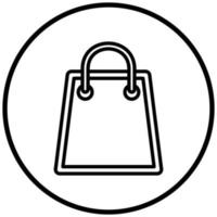 Shopping Bag Icon Style vector